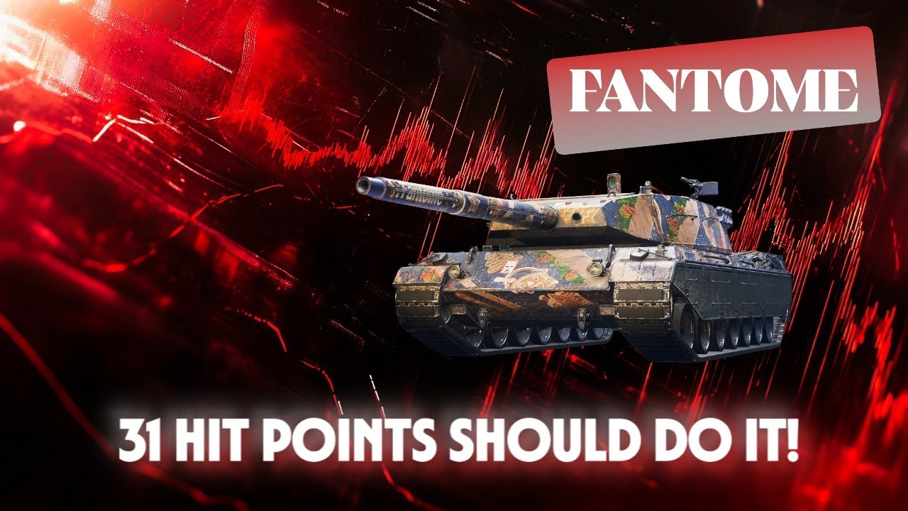 31 HIT POINTS??? Fantome on survival mode | WOT