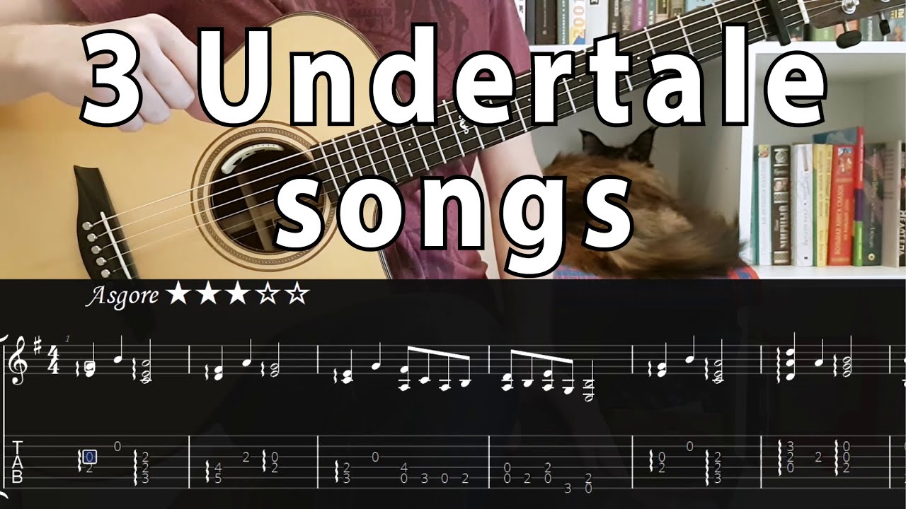 Asgore | Waterfall | Undertale theme - fingerstyle guitar + tabs