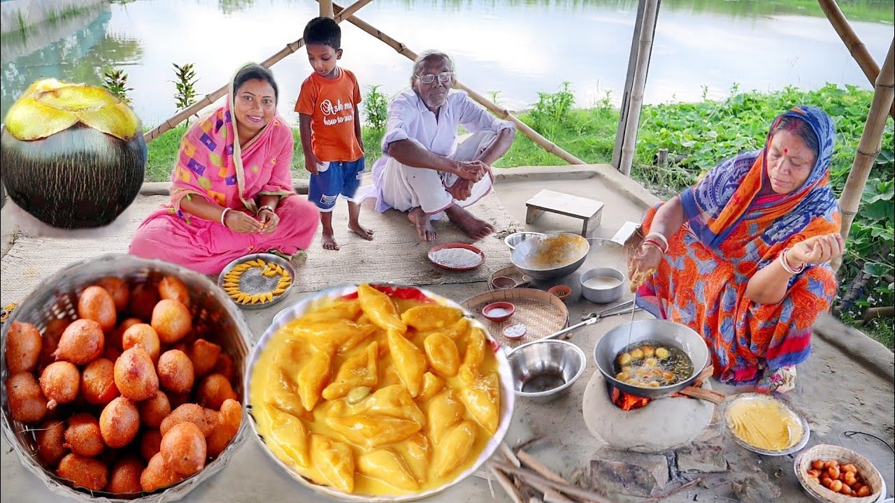 বর্ষার পাকা তাল দিয়ে আমি আর শাশুড়িমা তালের বড়া আর তালের দুধপুলি বানালাম || taler bora recipe