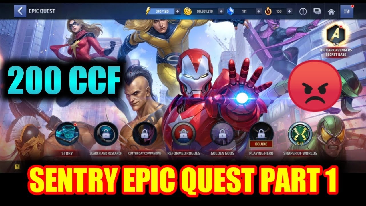 SENTRY EPIC QUEST | PART 1 | 200 CCF | 2020 Marvel Future Fight