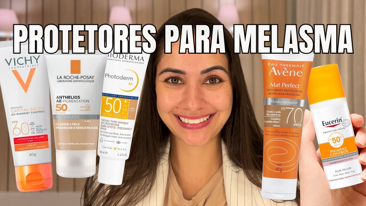 TOP 5 MELHORES Protetores Solares| Clareadores de Manchas e Melasma !!