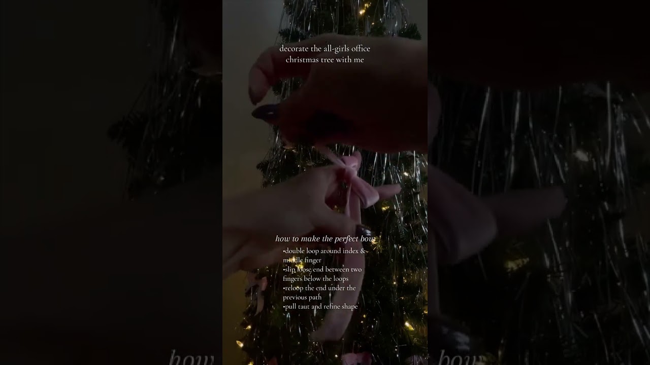 how to tinsel a christmas tree