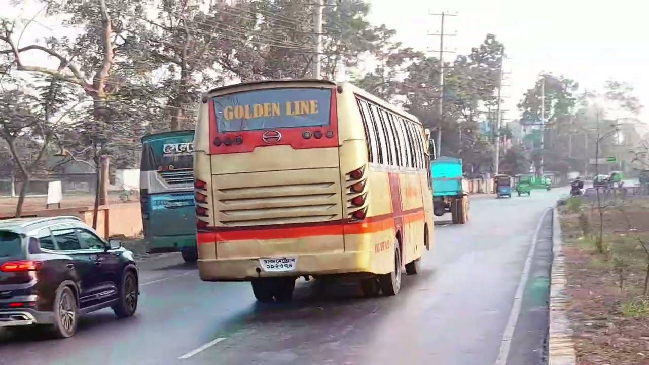 গ্রামীণ হুন্দাইর এন্ট্রিটা কড়া ছিল।বাংলাদেশের রাস্তায় চলাচল করছে লাক্সারি সব বাস।@rrbusexplore3126 