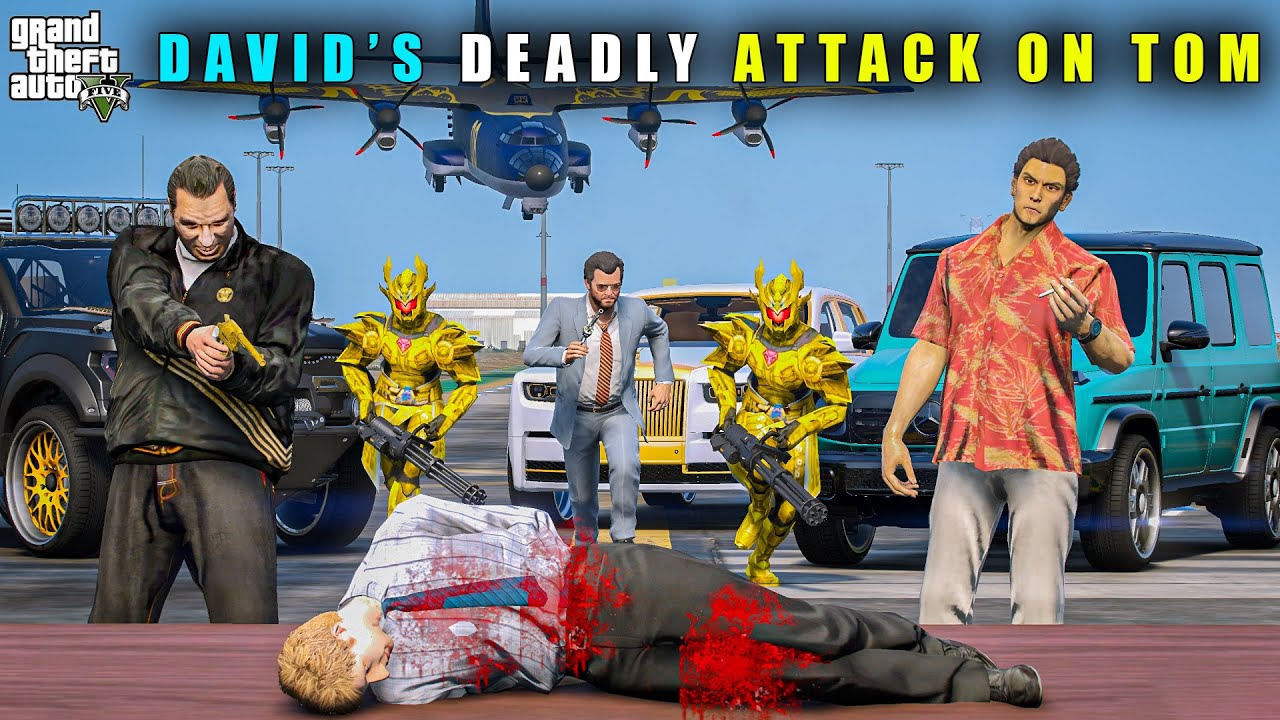 GTA 5 : DAVID'S DANGEROUS ATTACK ON TOM || BB GAMING