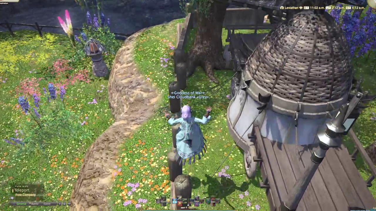FFXIV Outdoor Storage Placement along the Fence