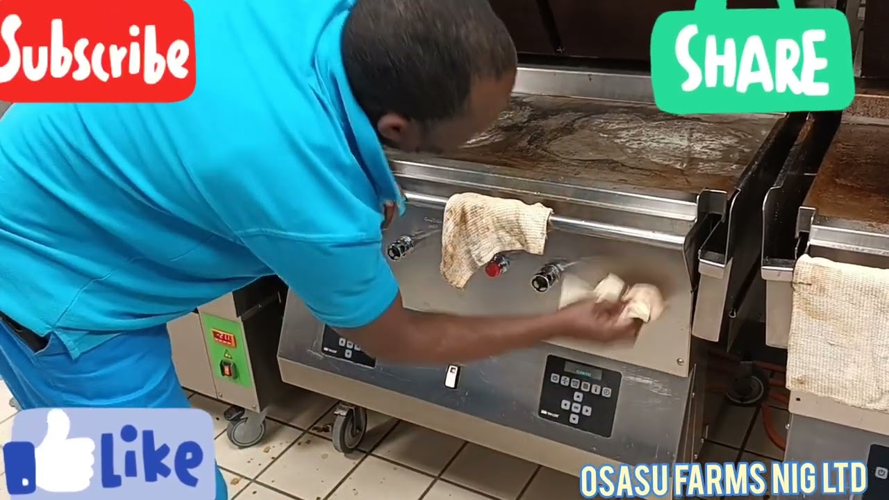 how to clean McDonald's grill #foryou#mcdonald's