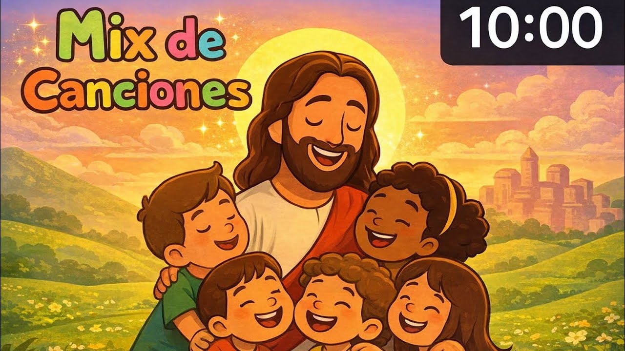 !🎺🎺 Vamos alabar a Dios cantando | mix de 10 minutos canciones infantil para niños !🪇🎹