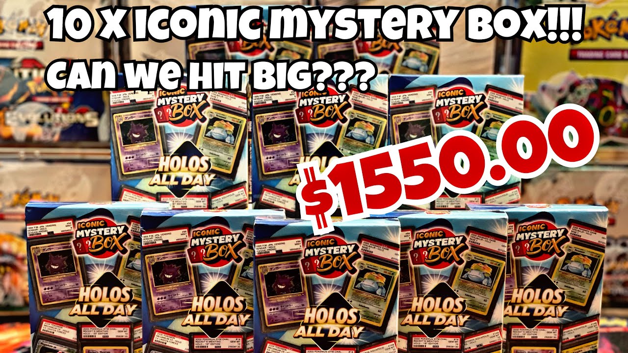 $1550 Iconic Mystery Box Opening! Can we hit BIG??? #pokemon #collection #reaction #tcg #nostalgia