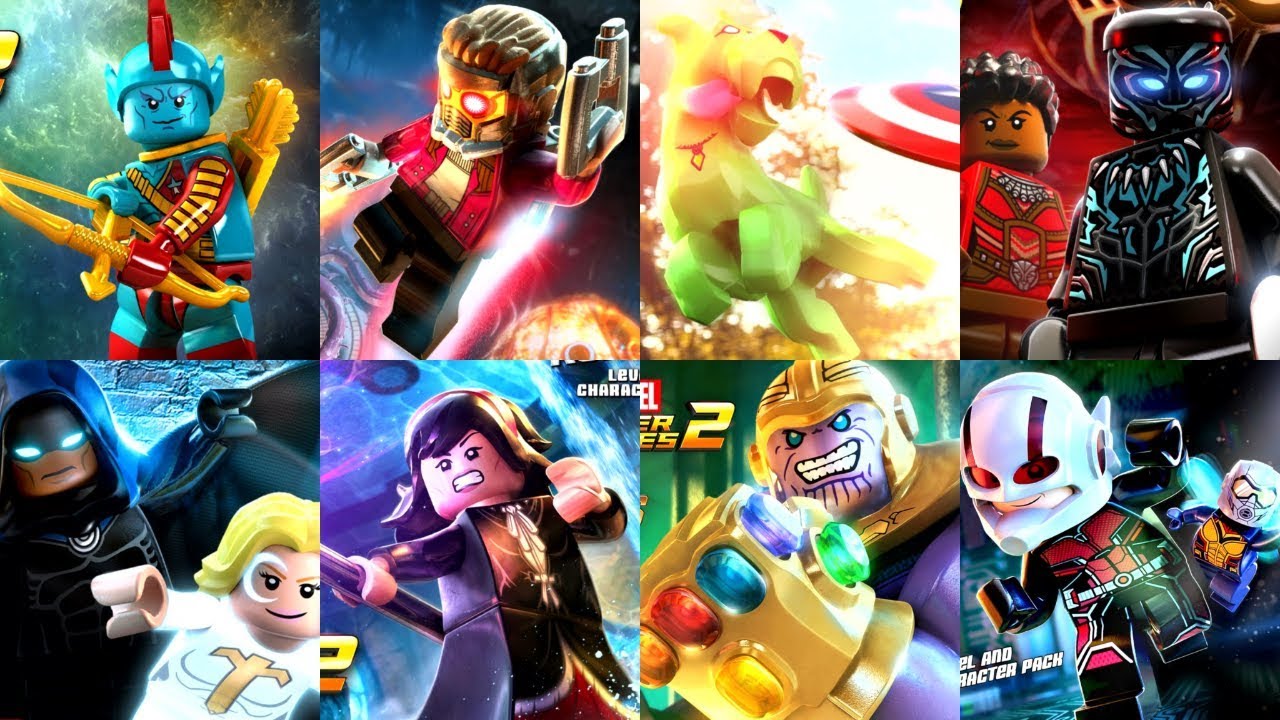 Lego Marvel Superheroes 2 - Все персонажи DLC !!!!