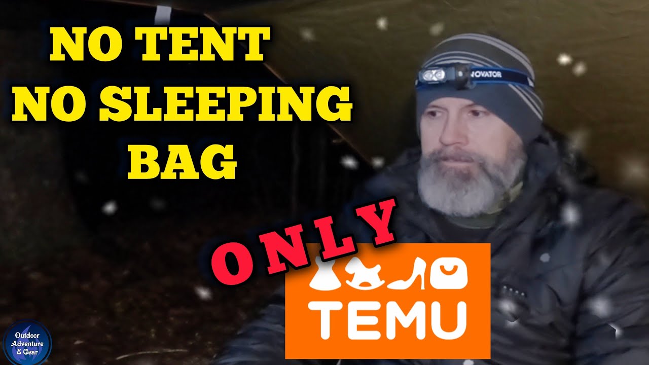 Can Temu Gear Survive a Winter Night With No Tent or Sleeping Bag?