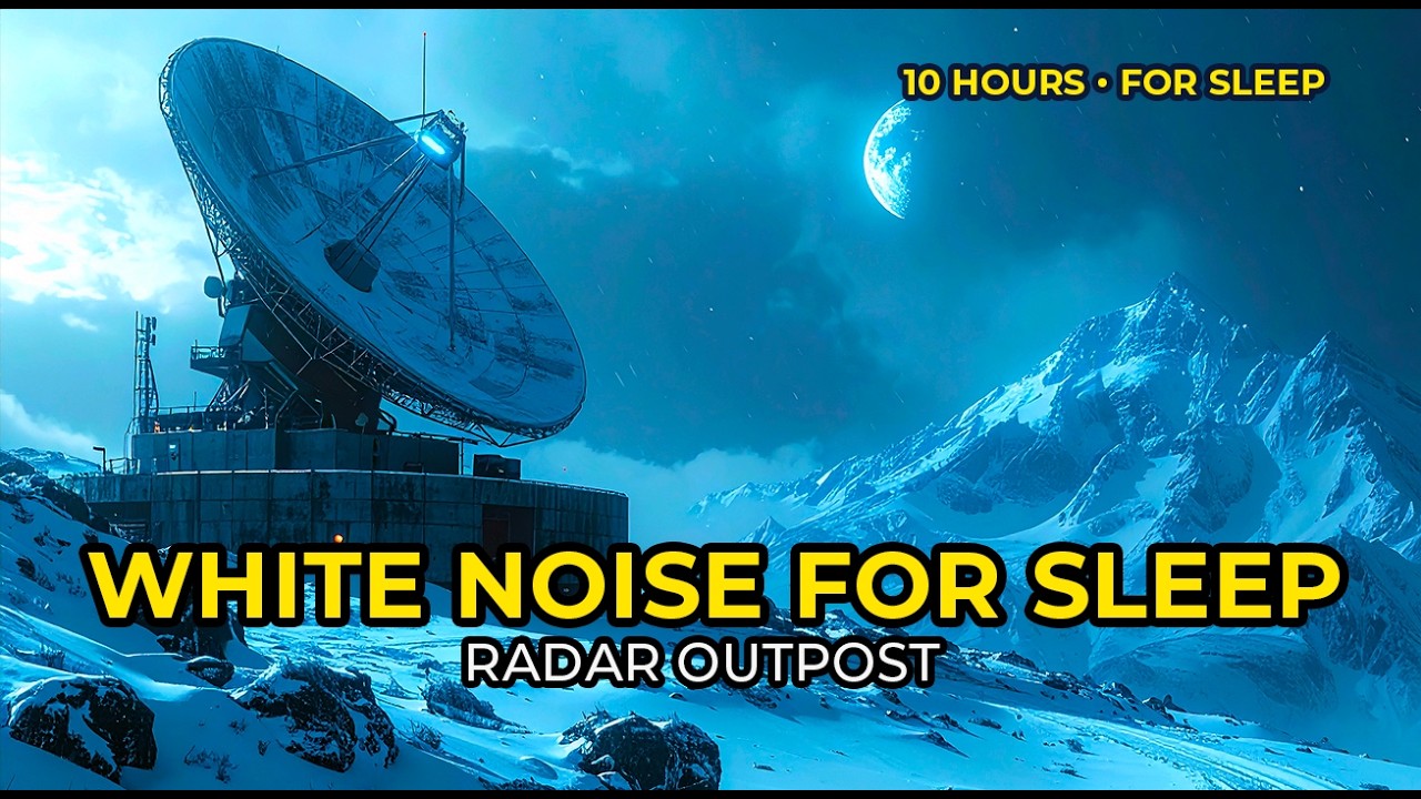 Military Radar Outpost &ndash; White Noise for Sleep (10 Hours, Dark Mode)