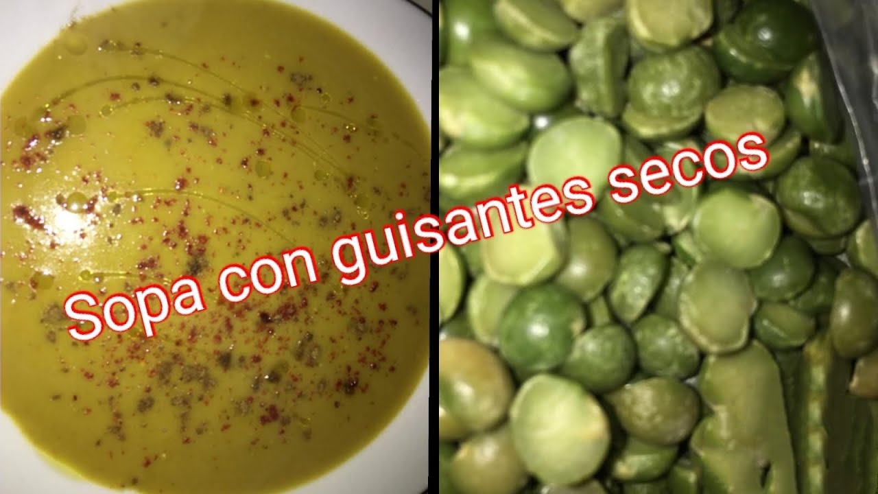 Sopa 🍲 con Guisantes secos,súper rica y cremosa 😋😋