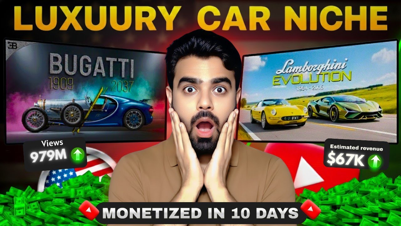 How I Made $67k with Luxury Car  Evolution Videos | High RPM Car Niche | Automation Full Course