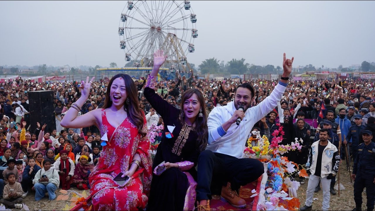 Fist time Pradeep Khadka Dai  mahotsap ma aphno film  promotion garna bansgadhi Mela ma