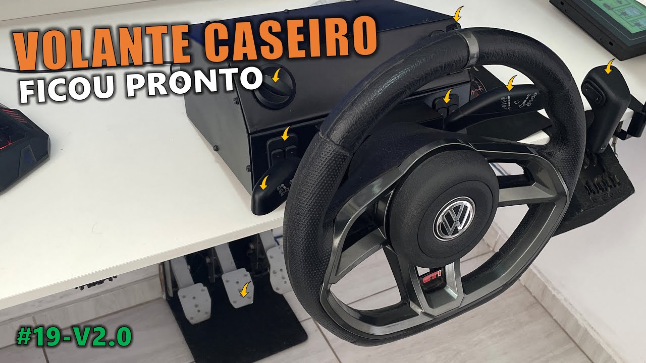 Volante, cambio, pedal, chave de seta chave de farol e outros | Cap.19