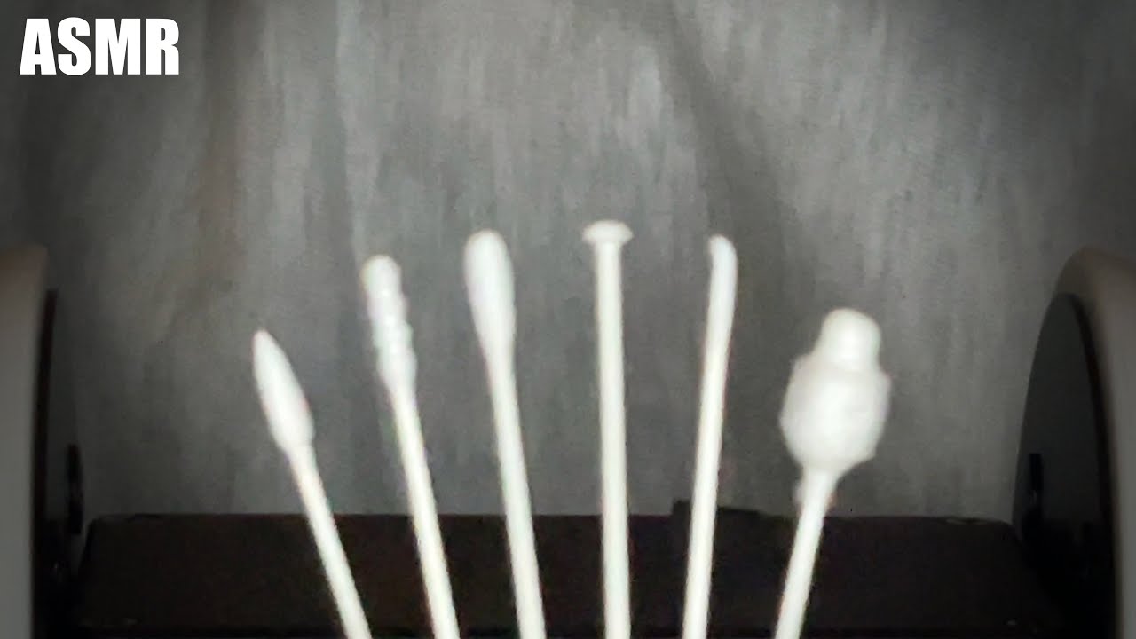 ASMR 여러가지 면봉으로 벅벅 긁는 부드러우면서 자극적인 귀청소 / Cotton swab Ear cleaning