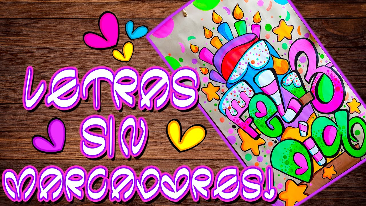 💕APRENDE LETRAS BONITAS SIN MARCADORES 😍✍