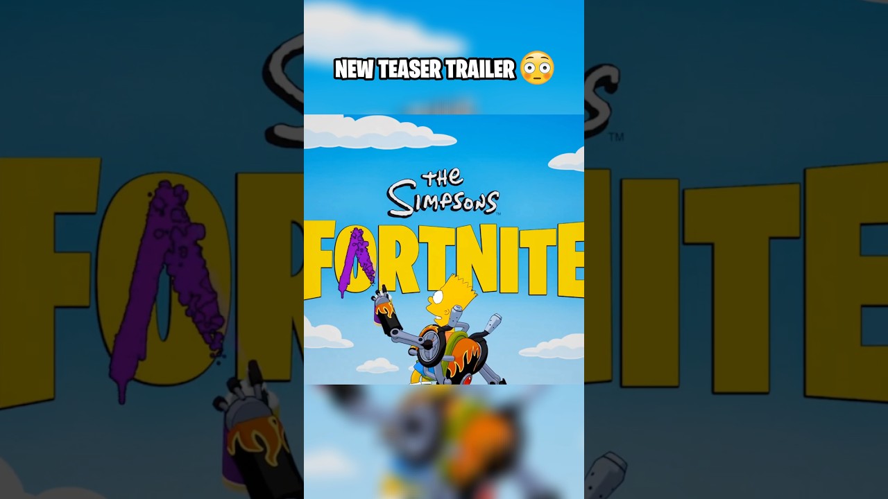 NEW Fortnite x Simpsons Teaser Trailer 😳 #fortnite #fortniteclips
