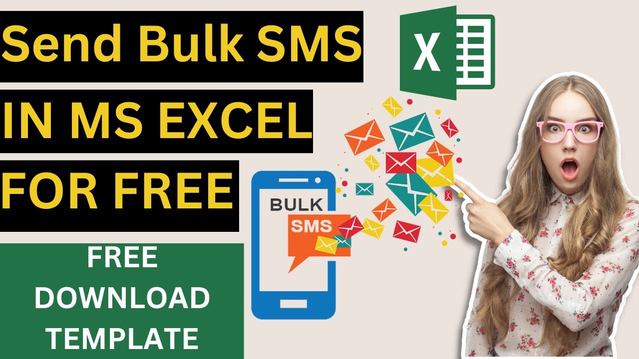 ОТПРАВЛЯЙТЕ МАССОВЫЕ SMS В MS EXCEL БЕСПЛАТНО (ВСЕ СТРАНЫ) | СКАЧАТЬ БЕСПЛАТНЫЙ ШАБЛОН