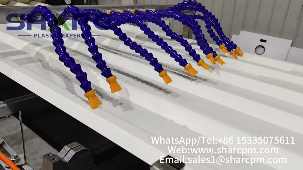 PVC Hollow Roofing Sheet Production Line from Sharc Machine