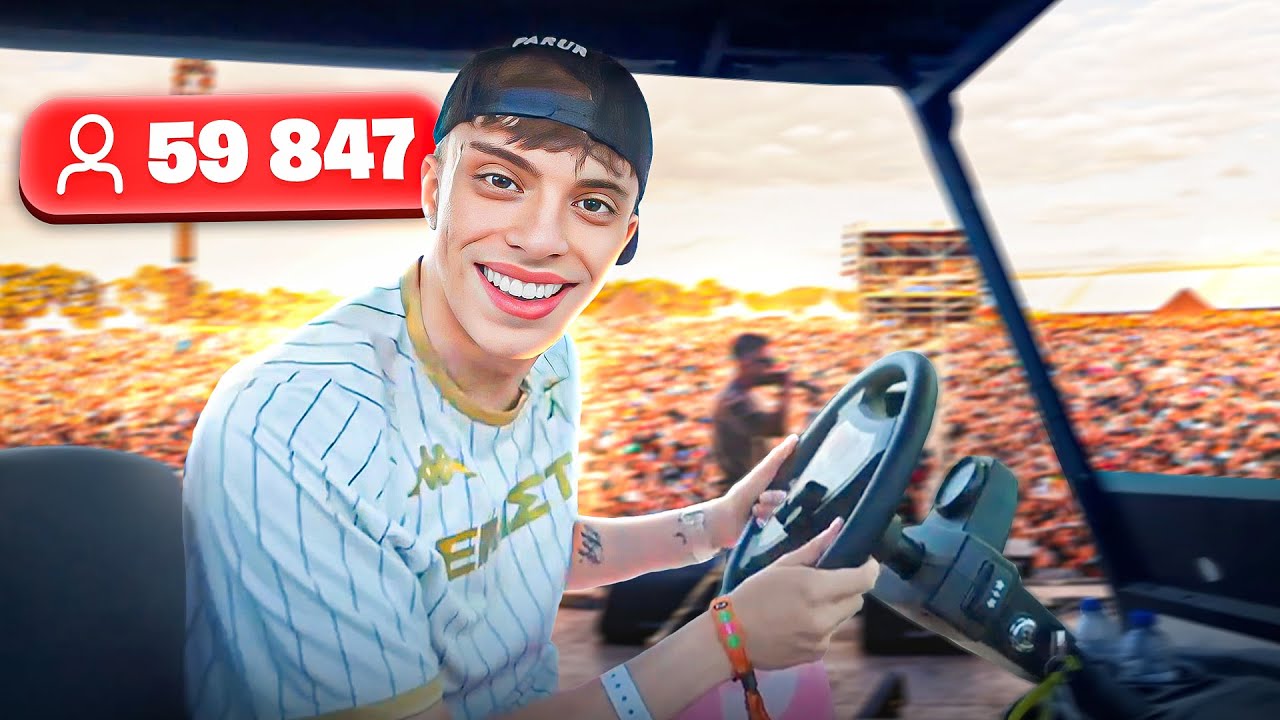 JE STREAM EN DIRECT D'UN FESTIVAL DEVANT 60 000 PERSONNES