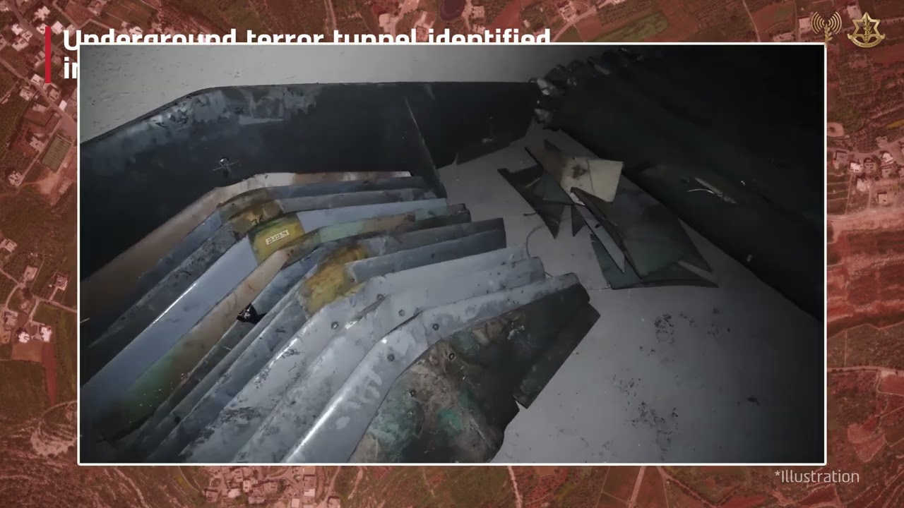 Weapons found inside a Hezbollah tunnel 10km from Israel