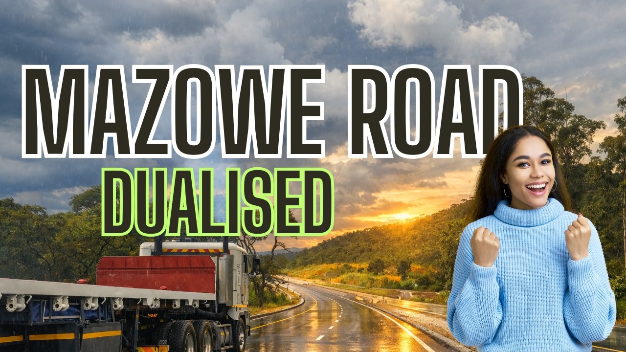Mazowe Road Dualised 8km Further to BlueRidge 🇿🇼 from the Zimbabwe New Parliament Round About
