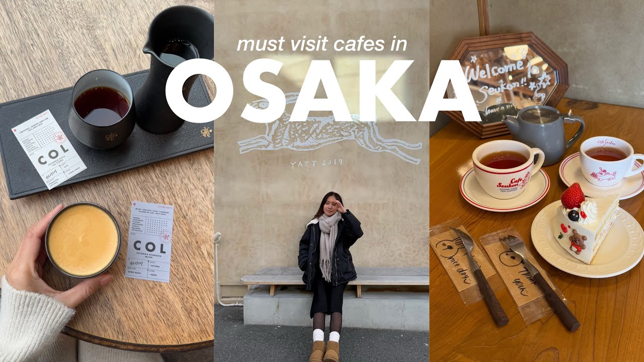Japan vlog (best coffee shops in osaka, chilling cafes at nakazakicho & where to eat) ☕️🐻