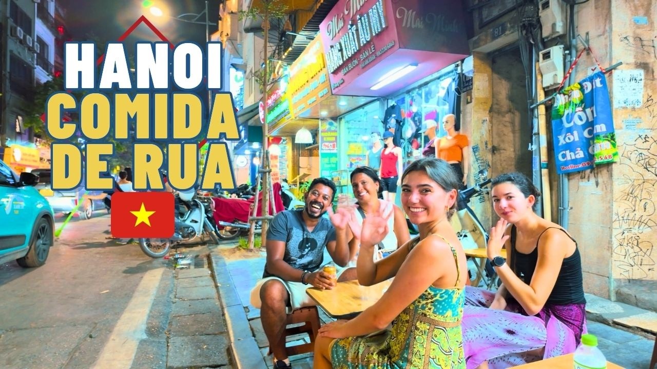 HANOI É INSANA! 🇻🇳 Nosso primeiro dia no Vietnã (comida e caos)