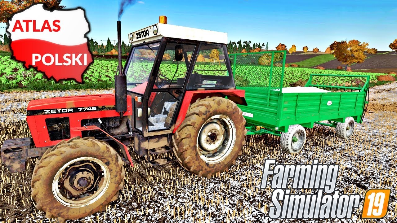 Wapnowanie ROZRZUTNIKIEM. ZETOR i CIAPEK -  Cybuchowo ☆ FS 19 ☆ Atlas Polski ㋡ Anton