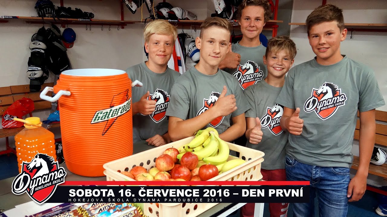 Hokejová škola Dynama Pardubice 2016 – den první