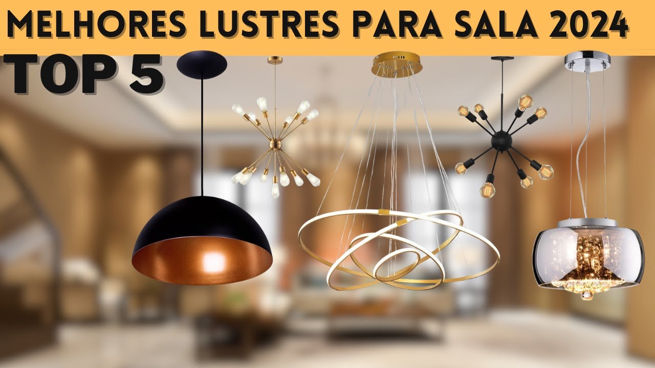 Top 5 Melhores (Lustres, Pendentes) para sala/ sala jantar ( em 2024)🧐