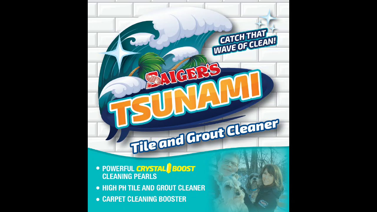 Cleaning Gooey Bar Carpet and Tile and Grout with Saiger's Tsunami and Code Red