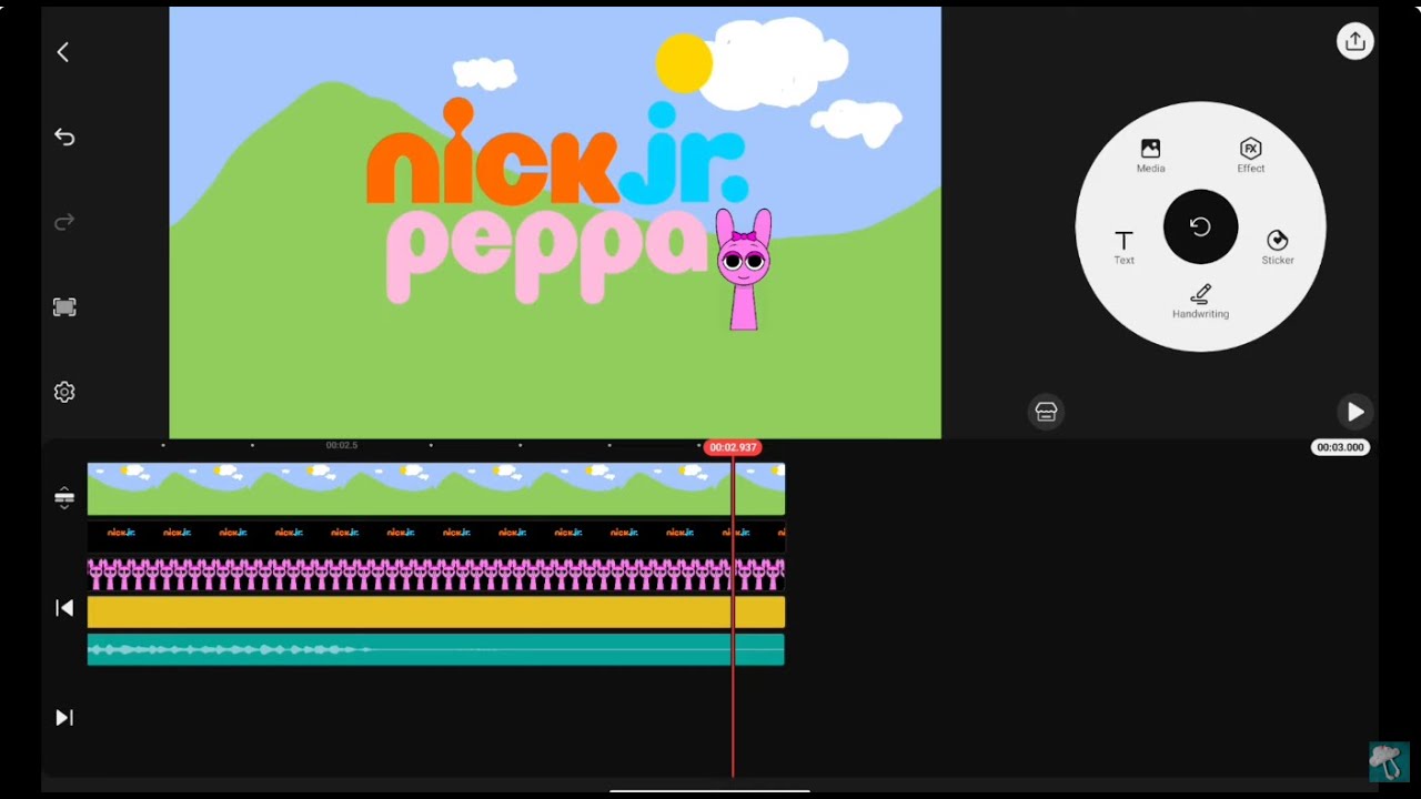 Nick Jr. Peppa Logo Remake Kinemaster Speedrun x10 Speed