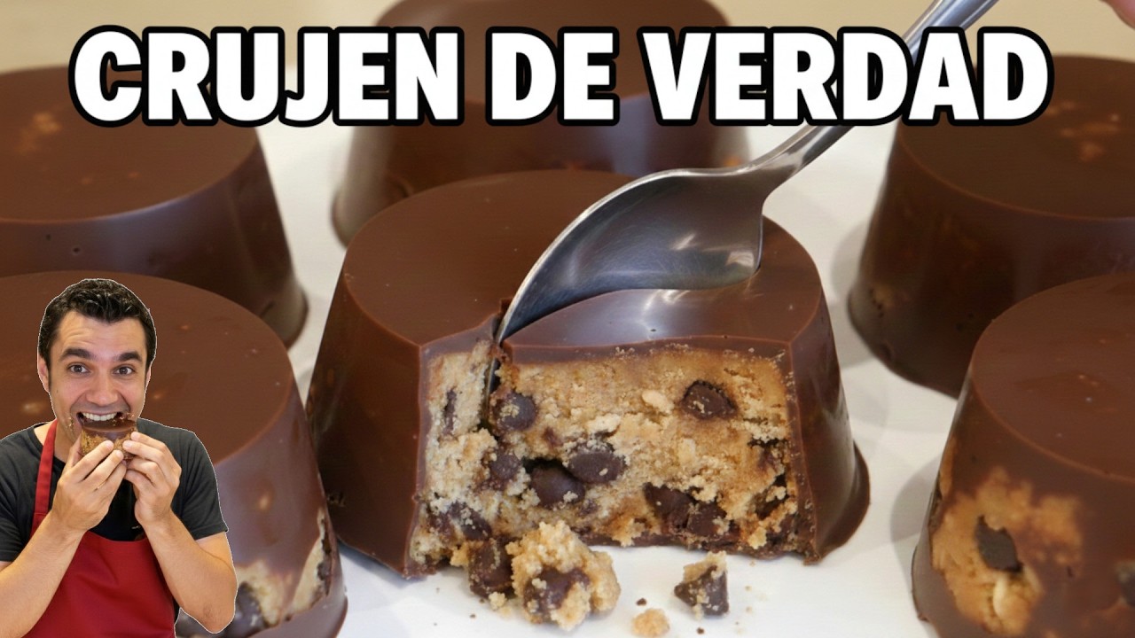 Cuando quiero algo dulce hago estos VASITOS de CHOCOLATE 😍 (Sin horno)