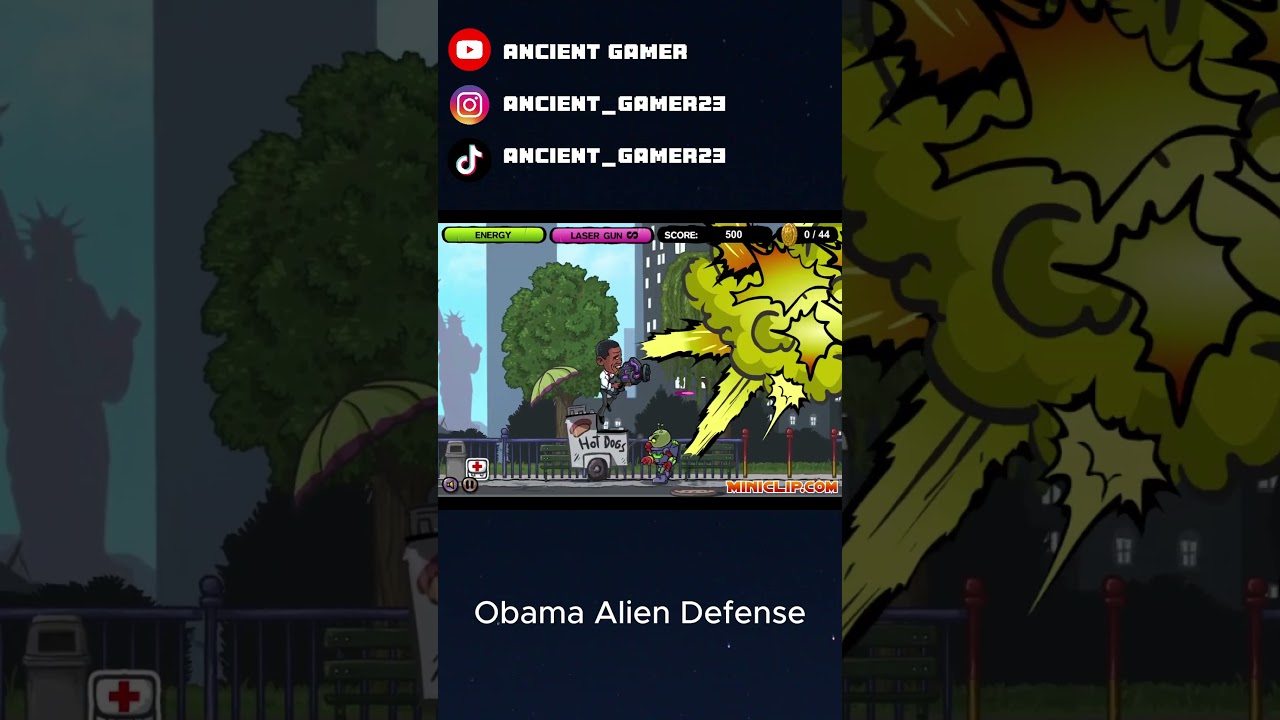 Obama Alien Defense - Classic Flash Games.