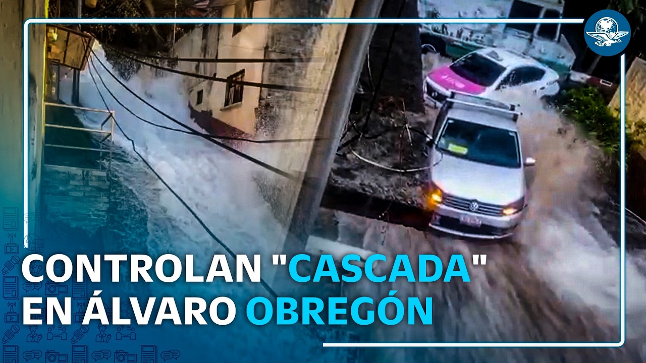 Megafuga de agua en CDMX: controlan emergencia en &Aacute;lvaro Obreg&oacute;n