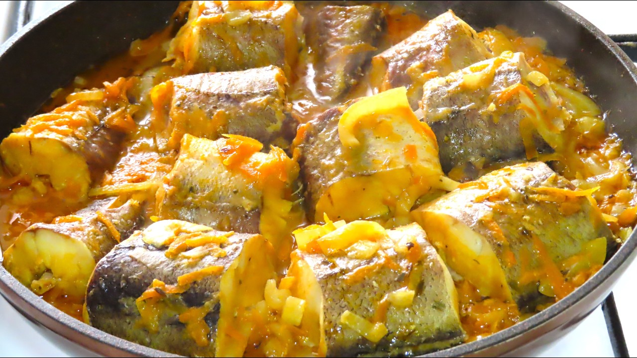 Риба з овочами на сковорідці. Корисно і смачно. Хек з овочами