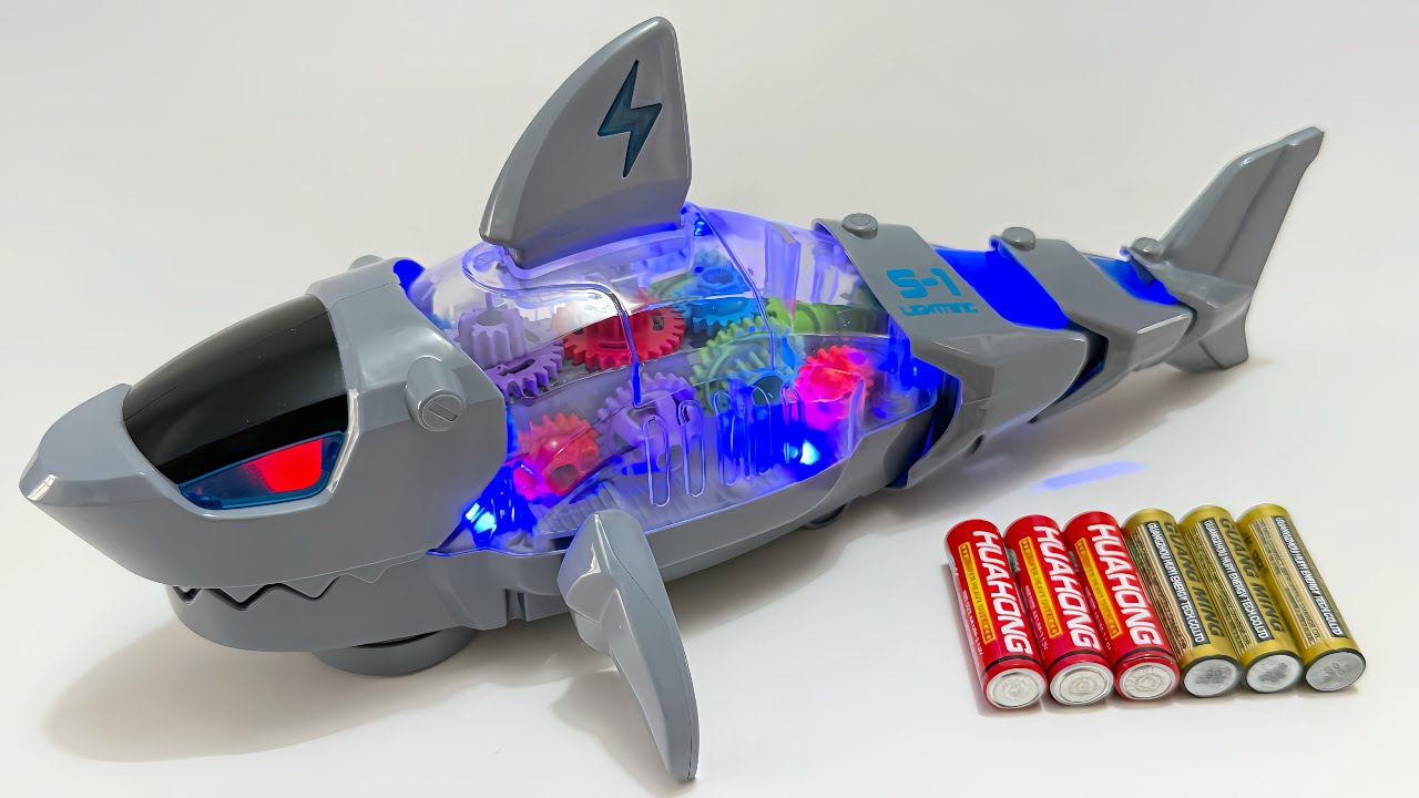 Unboxing Electric Gear Shark Model Car, Electric Deformed Police Car, RC City Bus, RC Ambulance