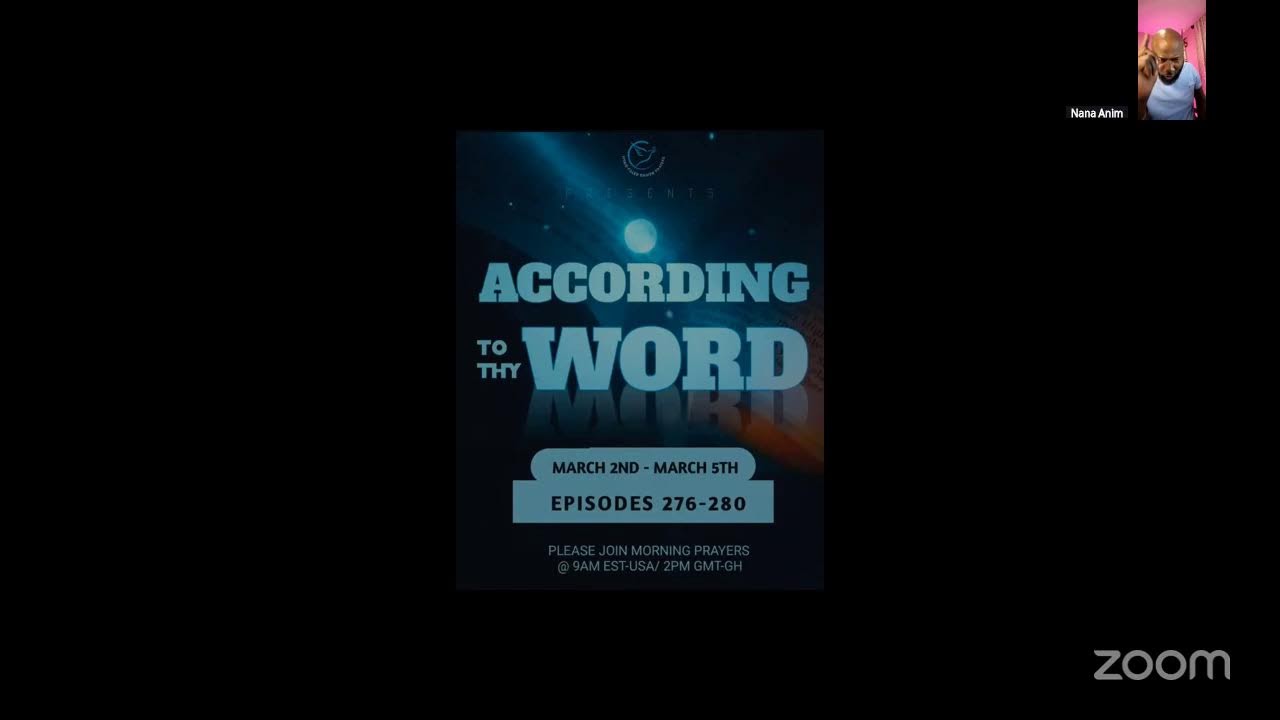 Morning Prayers(ACCORDING TO THY WORD) EPISODE 277 || 3-3-2026