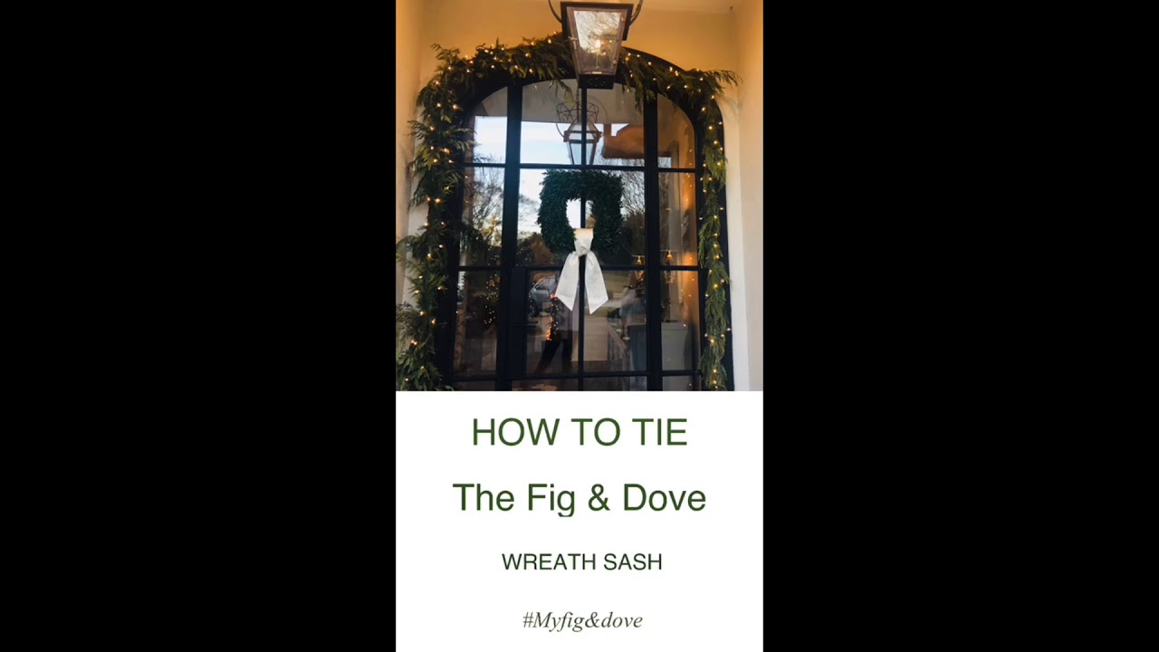 How to Tie a Wreath Sash