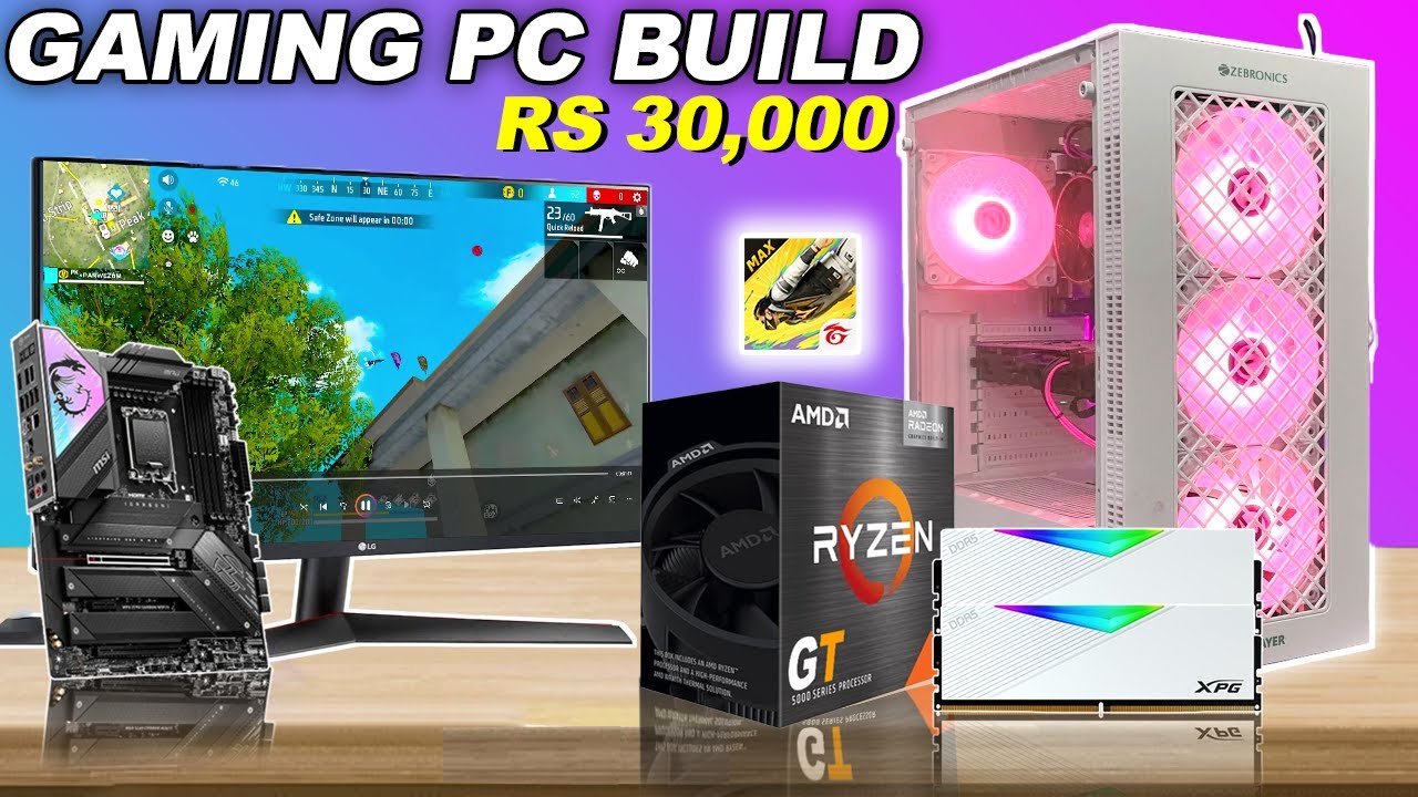 RS 30,000 PC Build With Ryzen 5 5600GT  Radeon Graphics 7 🔥 Best Fire Free Gaming & Streaming