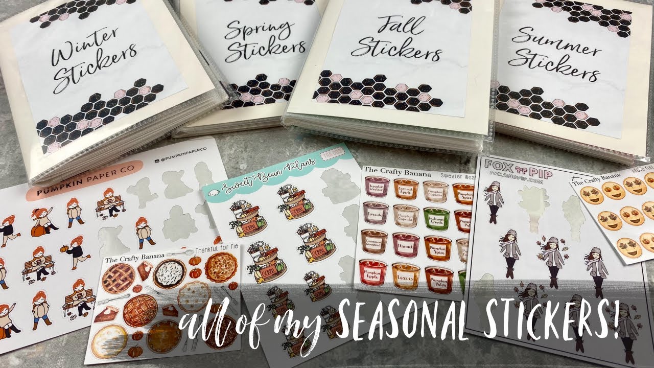 MY SEASONAL PLANNER STICKERS COLLECTION | tattooed teacher plans