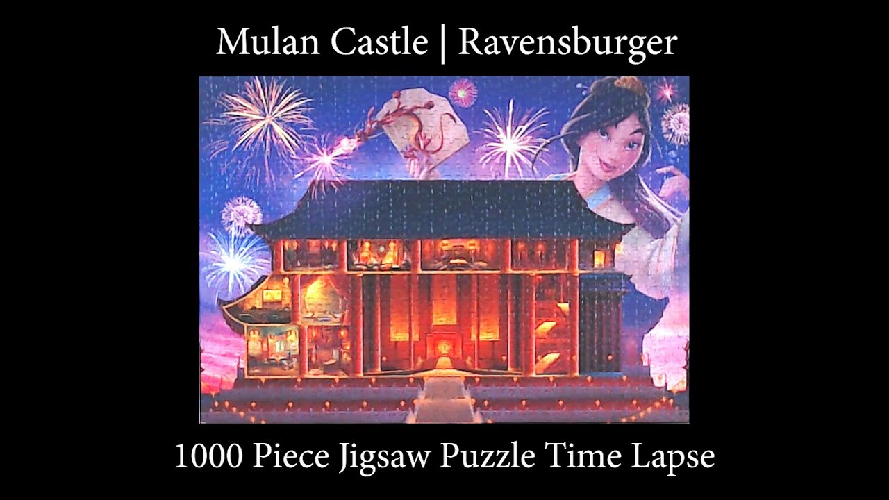 1000-piece Mulan Disney Castle Collection Jigsaw Puzzle by Ravensburger Time Lapse!