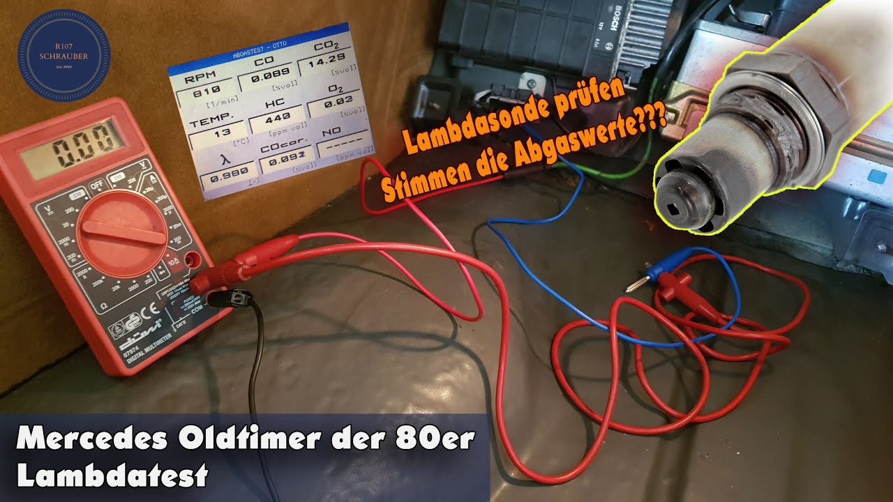 Lambdasonde Prüfen - KE-Jetronic Mercedes mit Katalysator R107, W126 und W124
