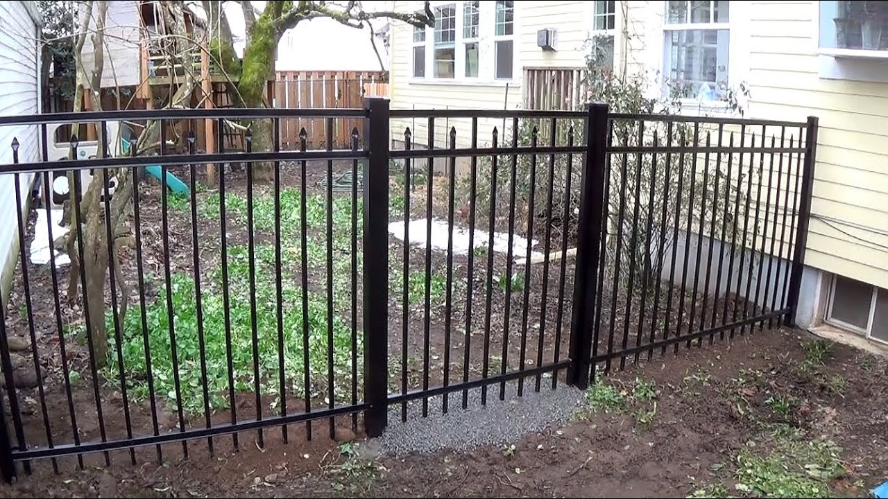 How to Install a Metal Picket Fence and Gate