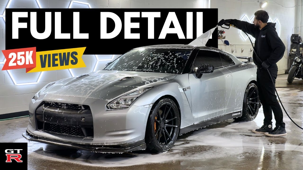 Nissan GTR full Detailing- Exterior & Interior complete shampoo