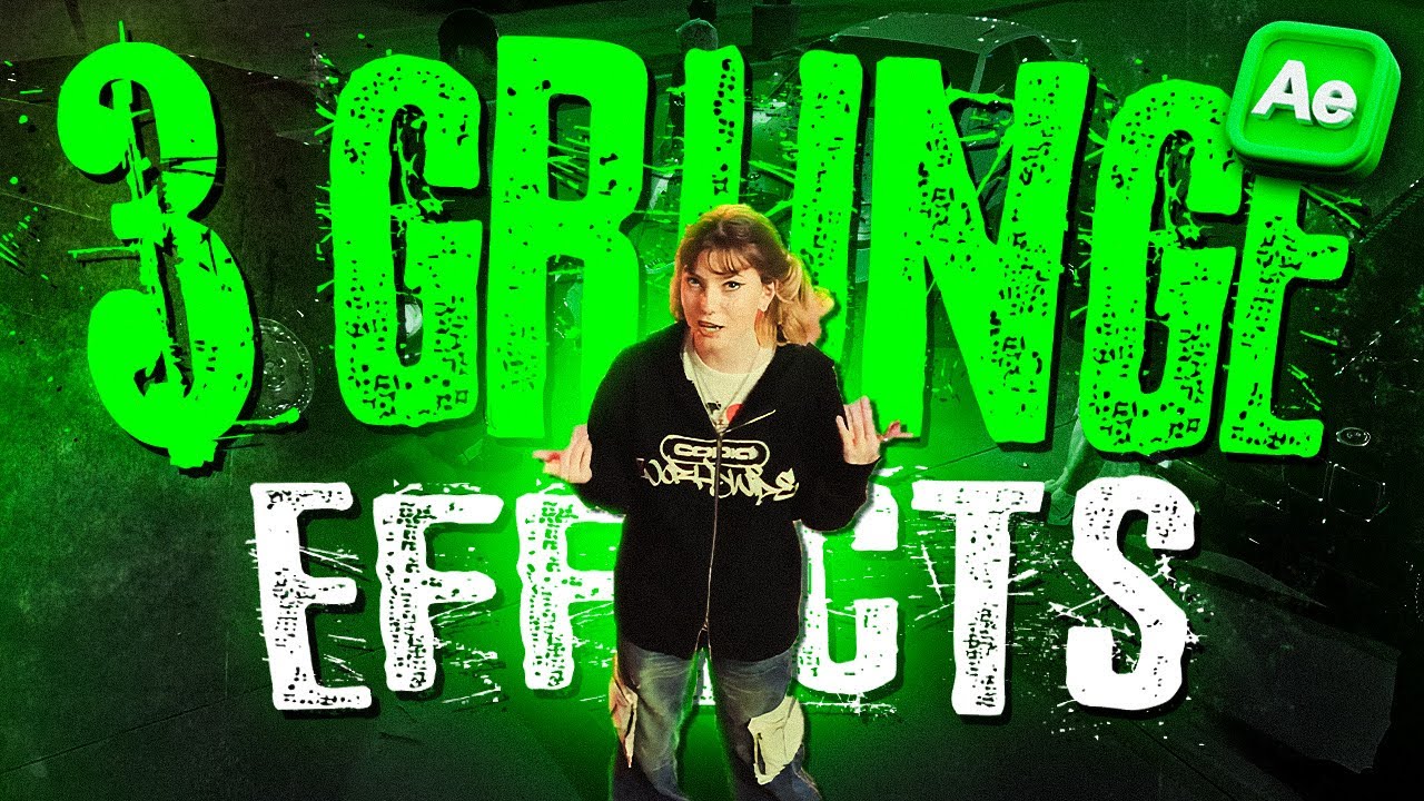 3 GRUNGE Effect Ideas for Music Videos! (After effects)