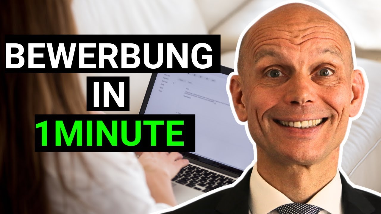 Das perfekte Bewerbungs-Anschreiben in 1 Minute (mit Muster)