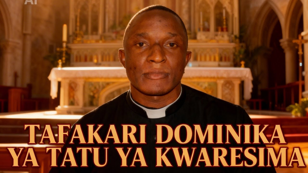 ○ TAFAKARI DOMINIKA YA TATU YA KWARESIMA || 08 MACHI 2026